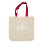 Tote with Contrasting Handles
