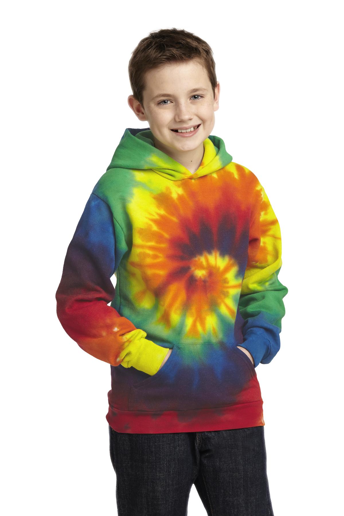 Youth Tie-Dye Pullover Hooded Sweatshirt