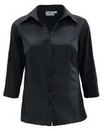 315-CBS Ladies' Chambray 3/4 Dress Shirt