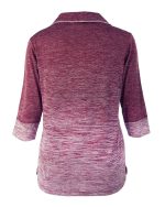 381-OBJ Ladies' Ombre Jersey 3/4 Sleeve Top