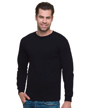 BAYSIDE MADE IN USA MIDWEIGHT 5.4 OZ. UNISEX LONG SLEEVE CREW
