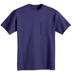 Bayside 3015 6.1oz Short Sleeve Pocket Union Made T-Shirt