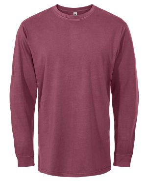 garment-dyed-long-sleeve-t-shirt-manches-longues-unisex-unisexe-burgundy-bordeaux-attraction-initial-100123U-v2