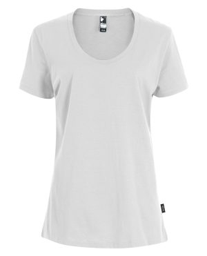 Ethica Attraction_White crew-neck T-Shirt for Women_T-shirt blanc col rond pour Femme_Style L2Y