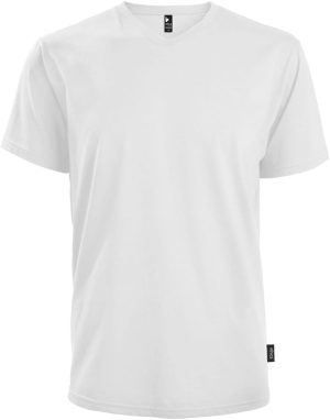Ethica Attraction_ white _Unisex v-neck t-shirt_ blanc _  T-shirt col en v _Style 546
