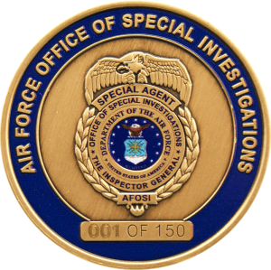 Air Force Office Of Special Investigations Challenge Coins